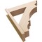 Ekena Millwork 8-in W x 34-in D x 38-in H Balboa Trad Rough Cedar Woodgrain TimberThane Outlooker, Primed Tan OUTUR080X34X38BOA04RCPR - alternate 3